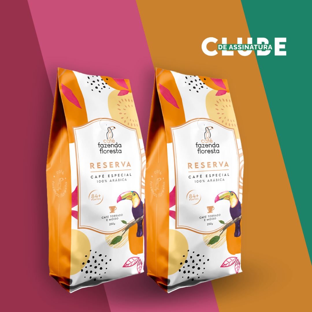 Assinatura KIT café especial moído — Reserva 2 pacotes - 250g | Café Fazenda Floresta