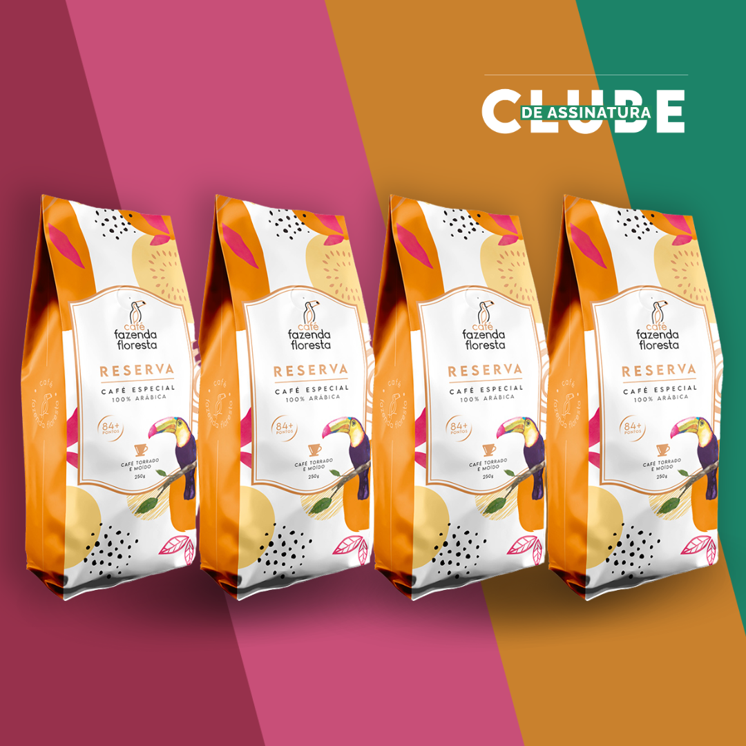 KIT café especial moído — Reserva 4 pacotes - 250g | Café Fazenda Floresta