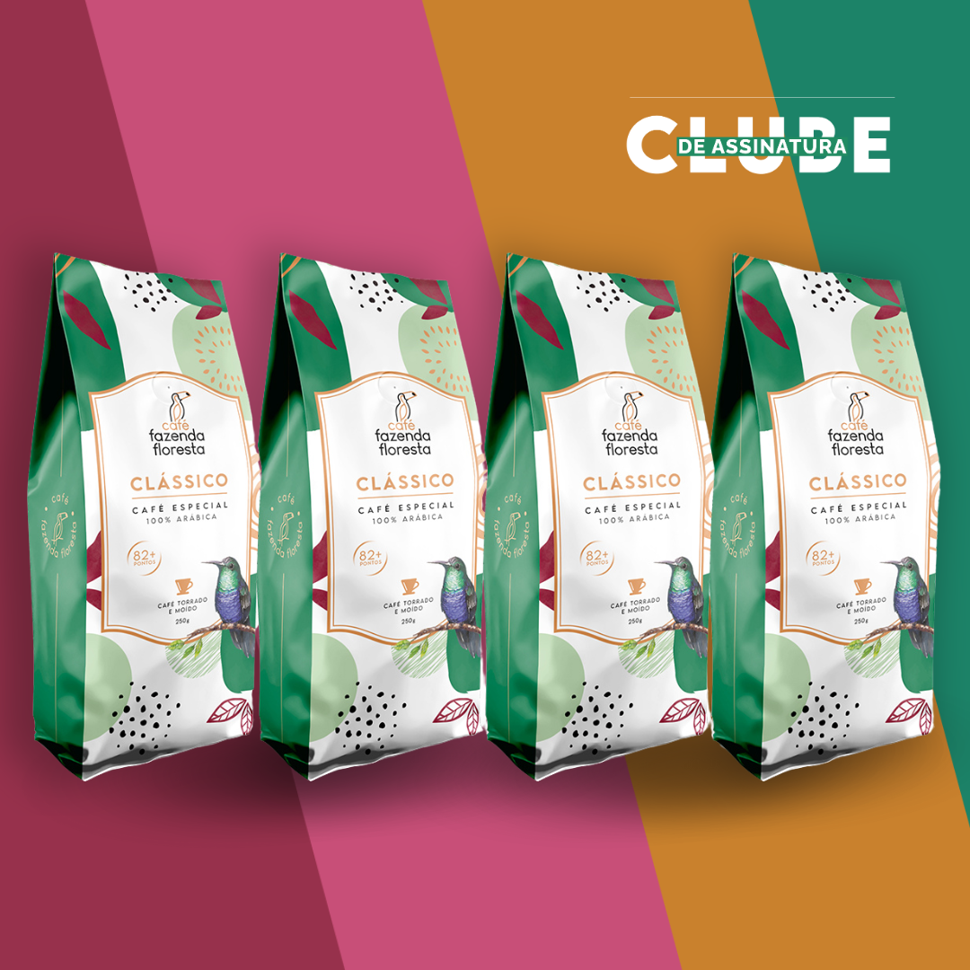 KIT café especial moído — Clássico 4 pacotes - 250g | Café Fazenda Floresta