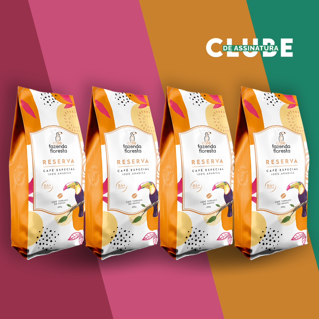 KIT café especial em grãos — Reserva 4 pacotes - 250g | Café Fazenda Floresta