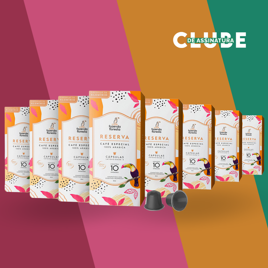 Assinatura KIT cápsulas de café especial — Reserva 80 unidades | Café Fazenda Floresta