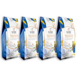 KIT café especial em grãos — Bourbon Amarelo 4 pacotes - 250g | Café Fazenda Floresta