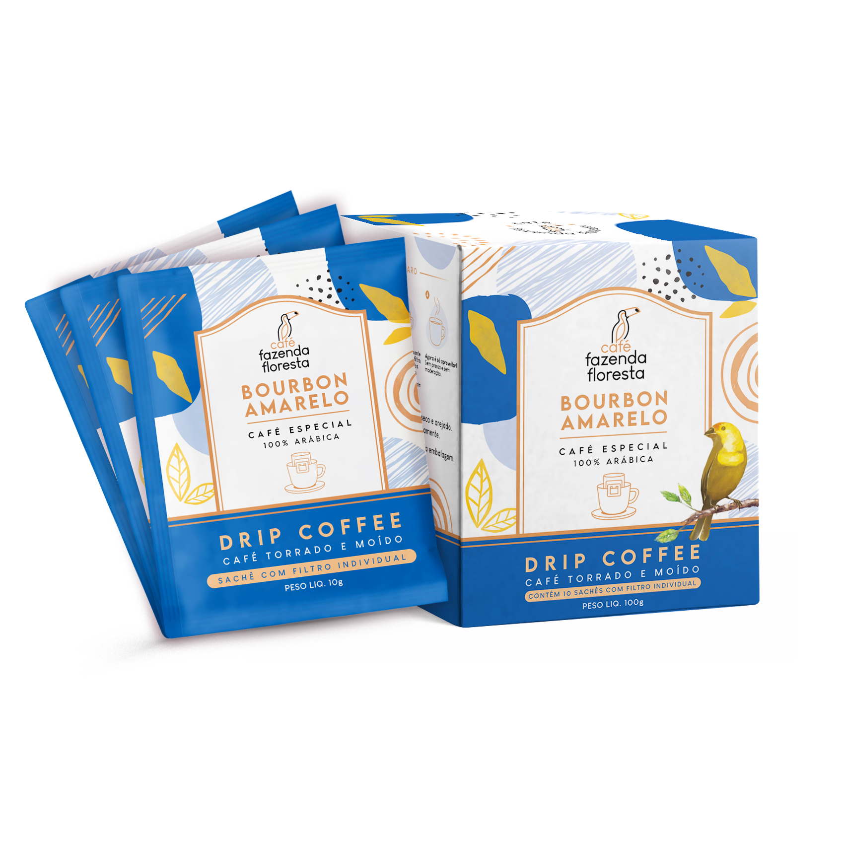 Drip Coffee Bourbon Amarelo 10 unidades | Café Fazenda Floresta