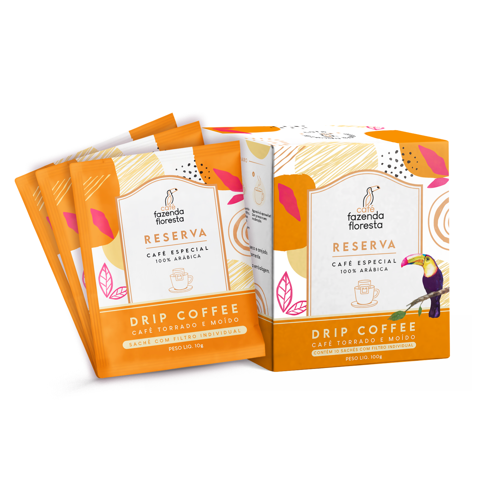 Drip Coffee Reserva - 10 unidades | Café Fazenda Floresta