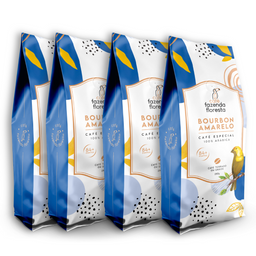 Assinatura KIT café especial em grãos — Bourbon Amarelo 4 pacotes - 250g | Café Fazenda Floresta