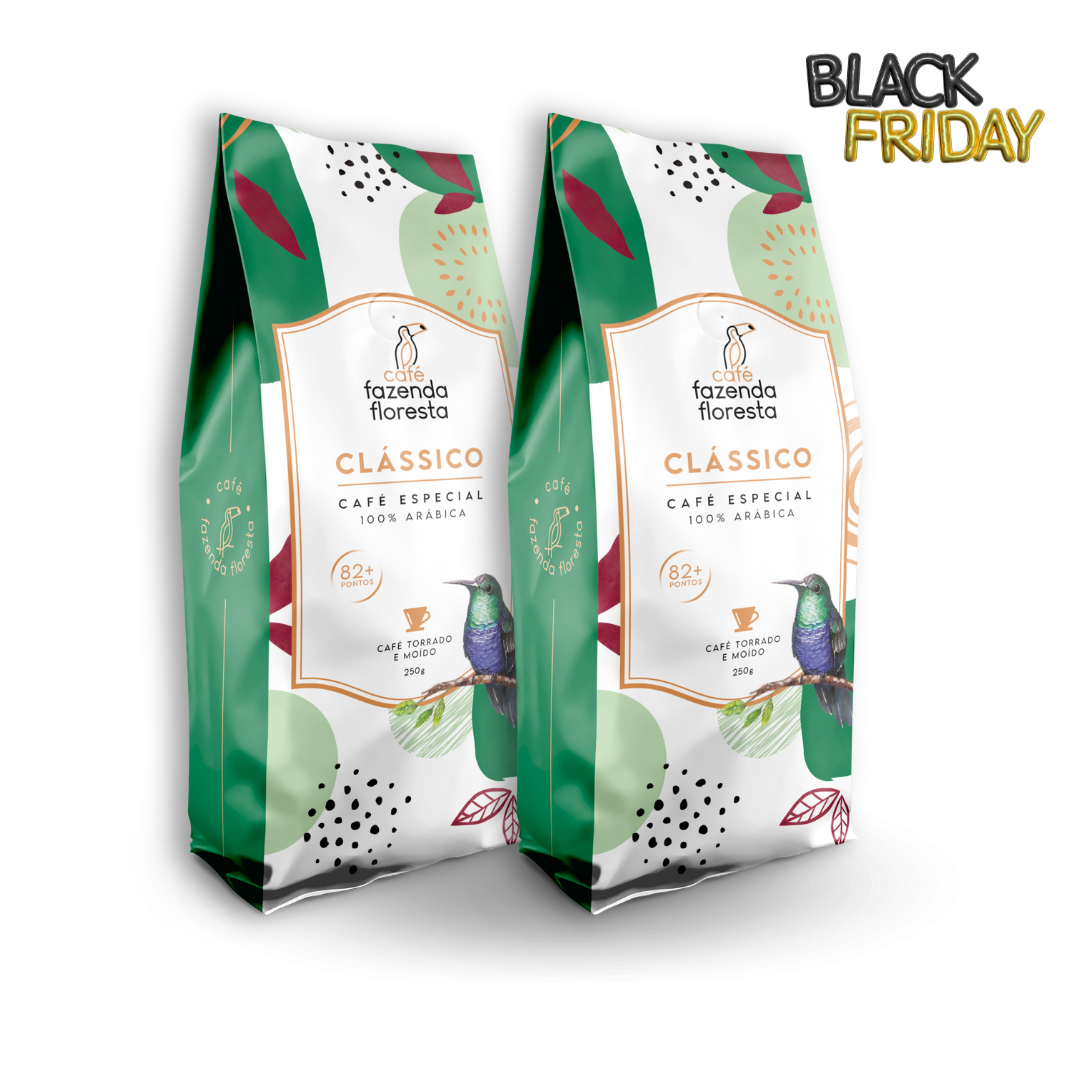 KIT café especial moído — Clássico 2 pacotes - 250g | Café Fazenda Floresta