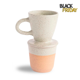 Conjunto individual para café de cerâmica 200ml