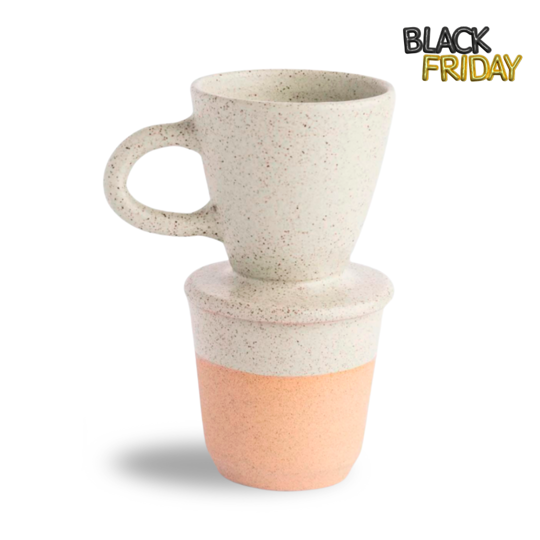 Conjunto individual para café de cerâmica 200ml