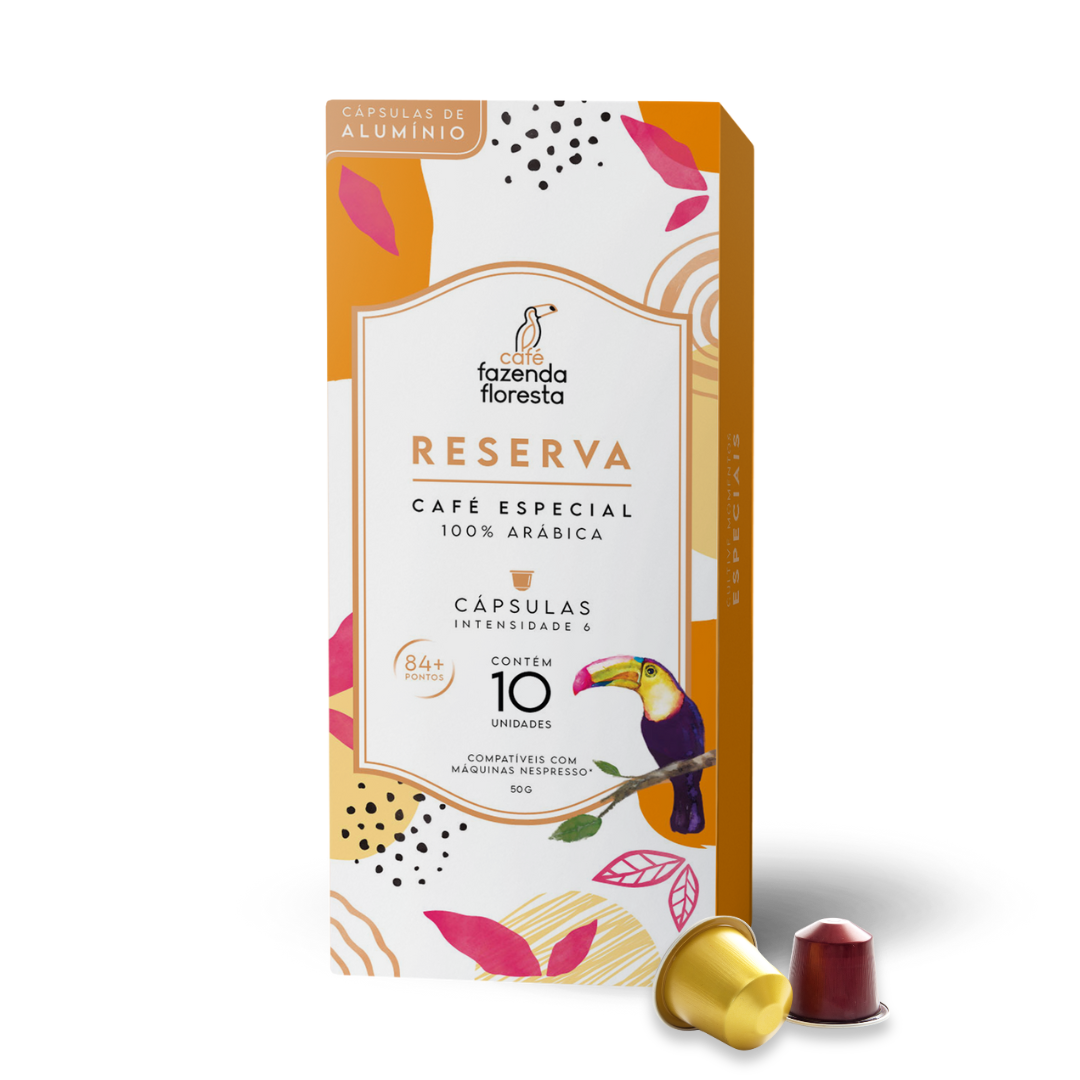 Cápsulas de café especial — Reserva 10 unidades | Café Fazenda Floresta