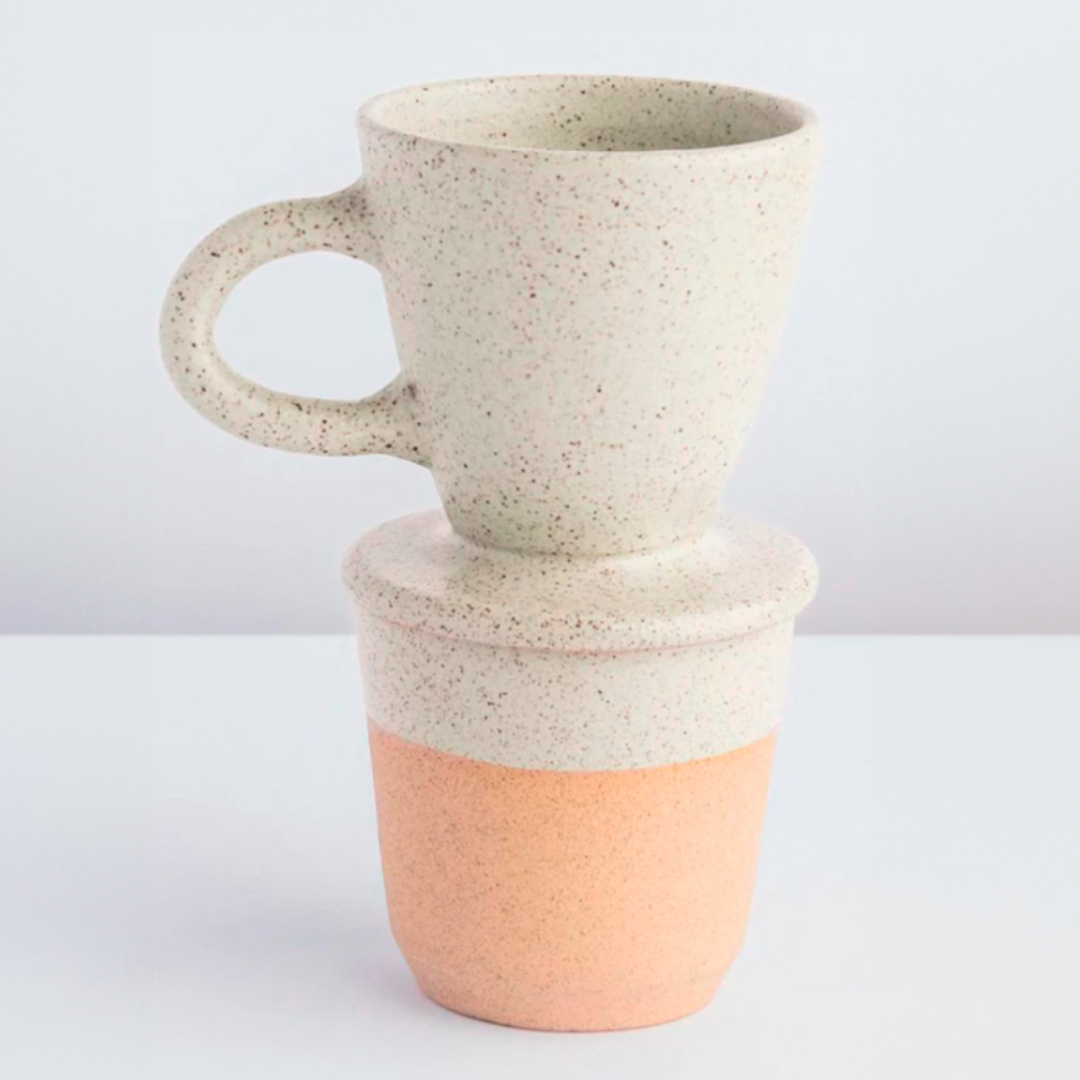 Conjunto individual para café de cerâmica 200ml