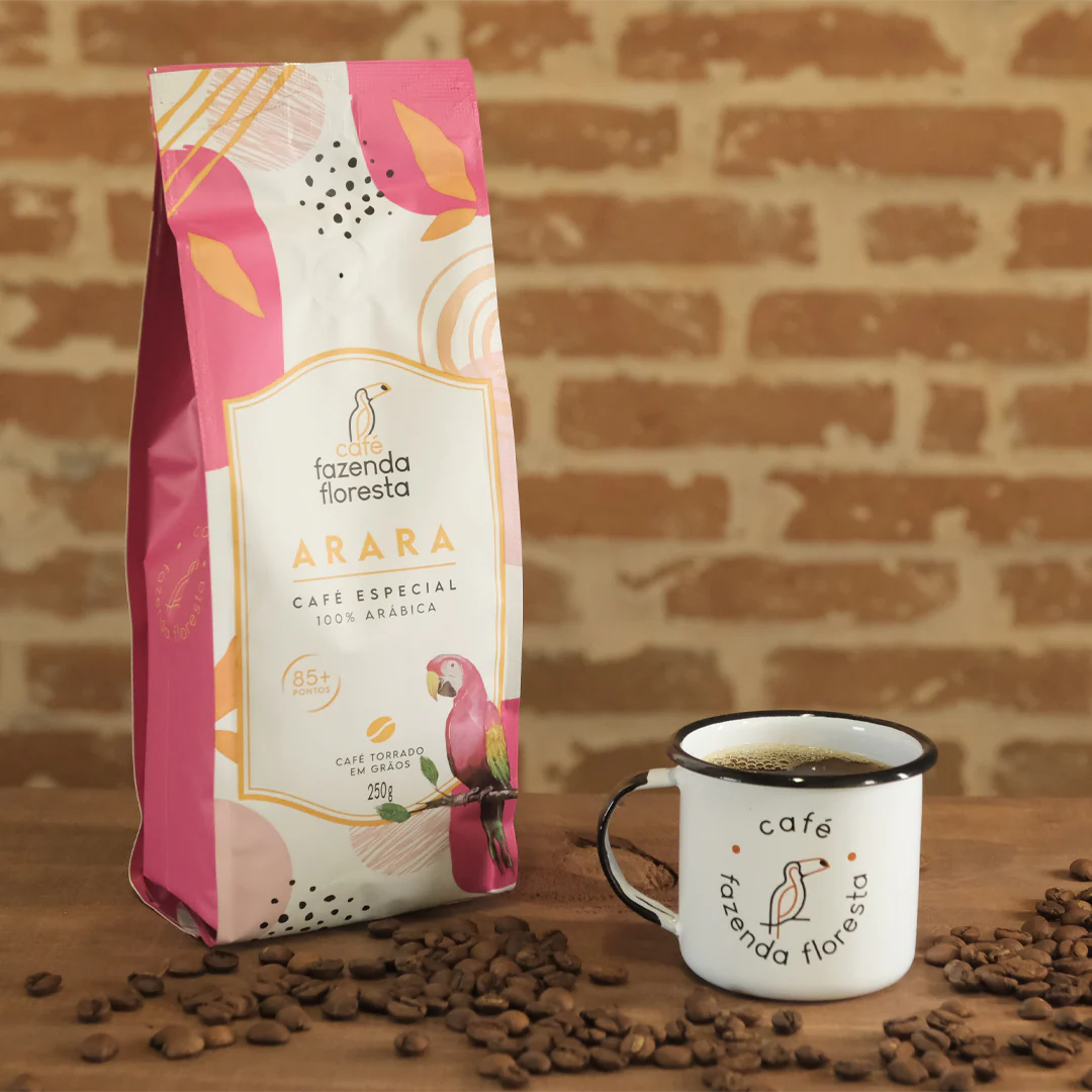 Café especial moído — Arara 250g | Café Fazenda Floresta
