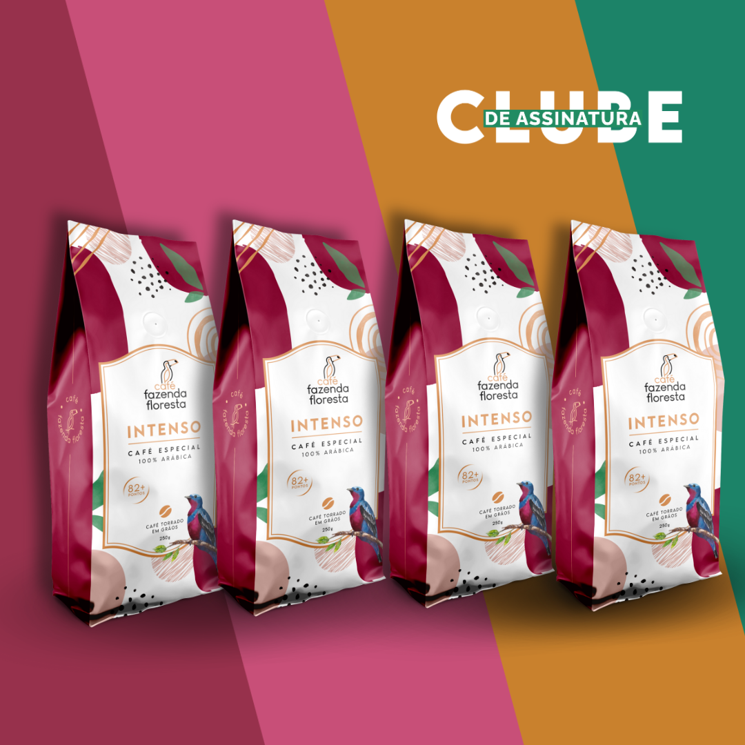KIT café especial em grãos — Intenso 4 pacotes - 250g | Café Fazenda Floresta