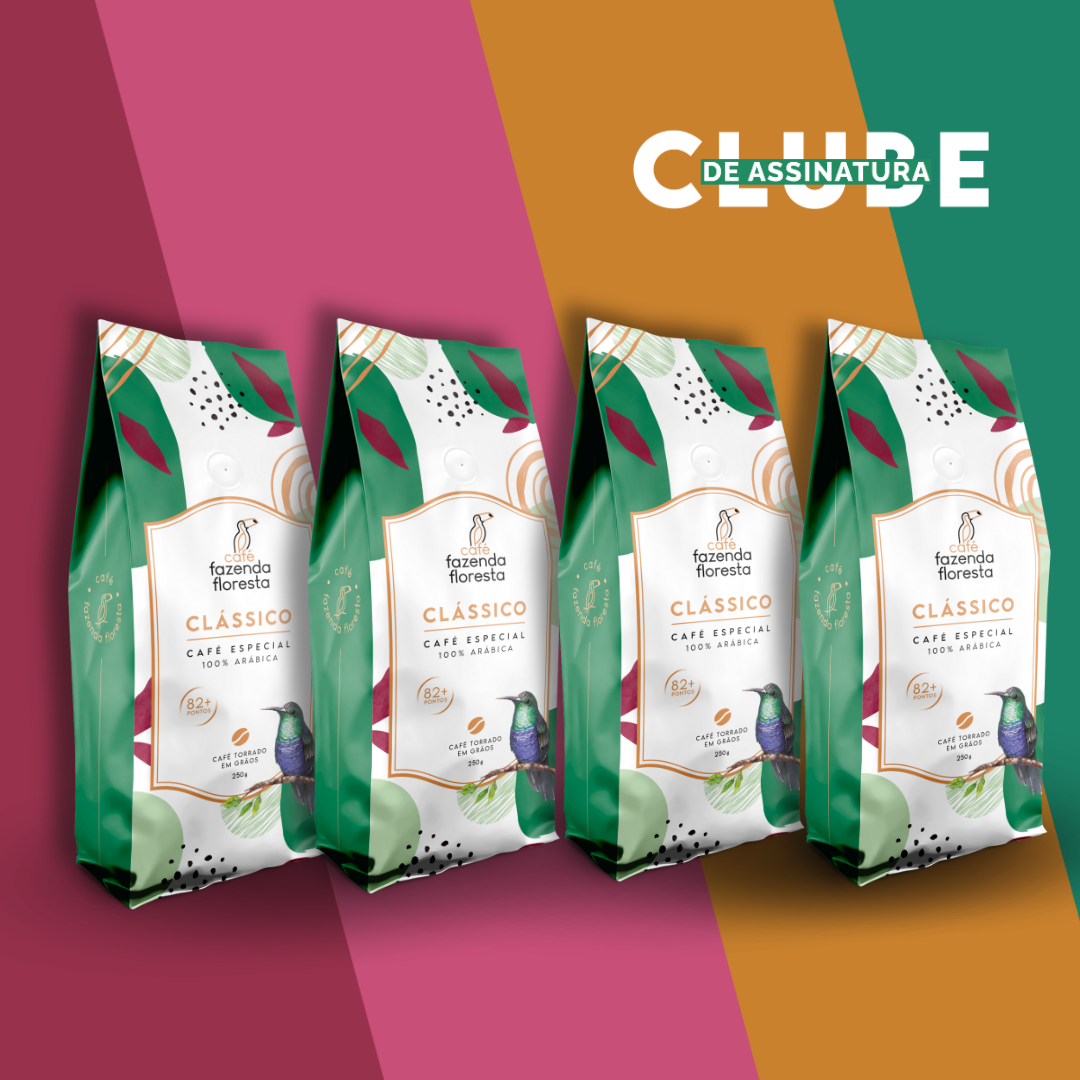 KIT café especial em grãos — Clássico 4 pacotes - 250g | Café Fazenda Floresta