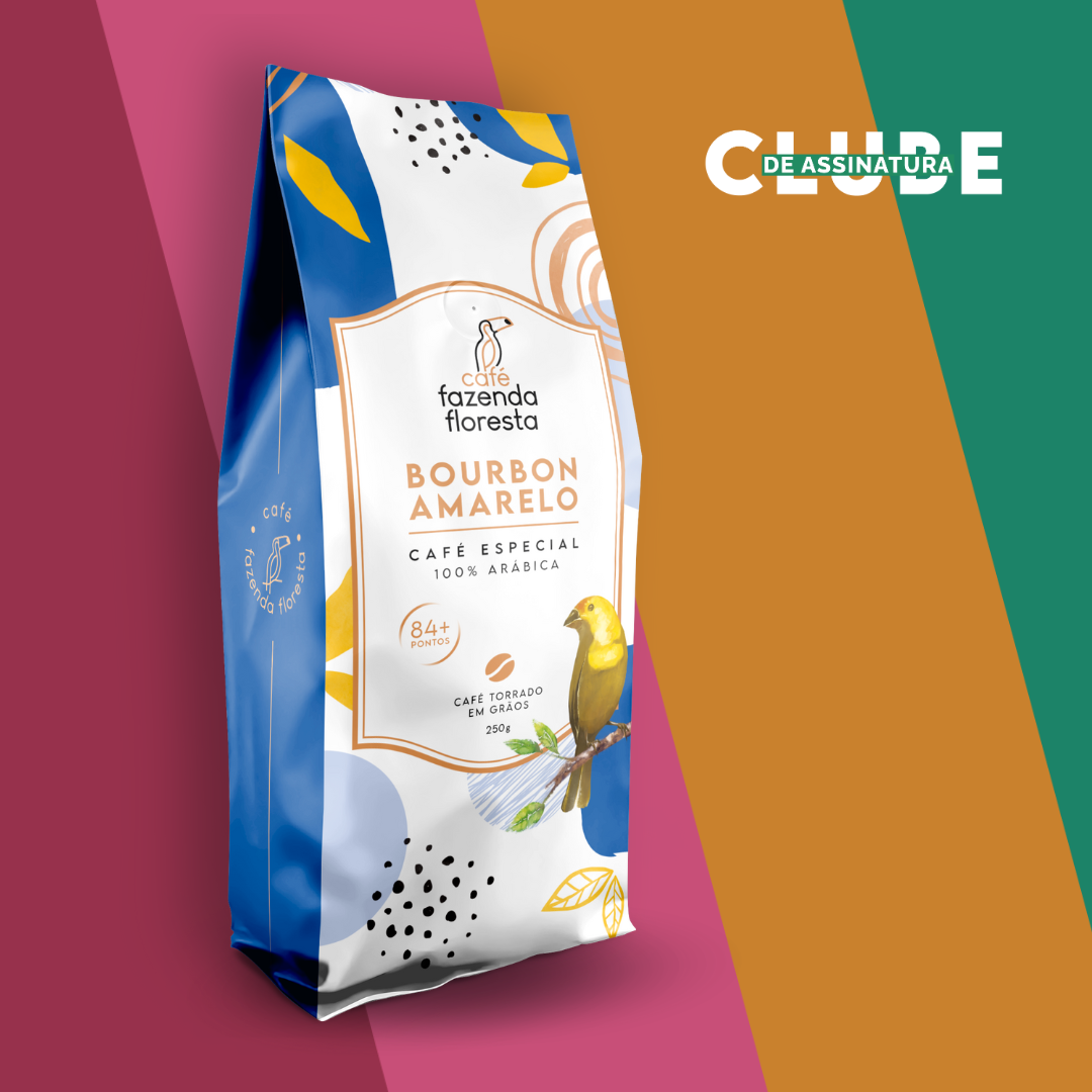 Assinatura café especial em grãos — Bourbon Amarelo 250g | Café Fazenda Floresta