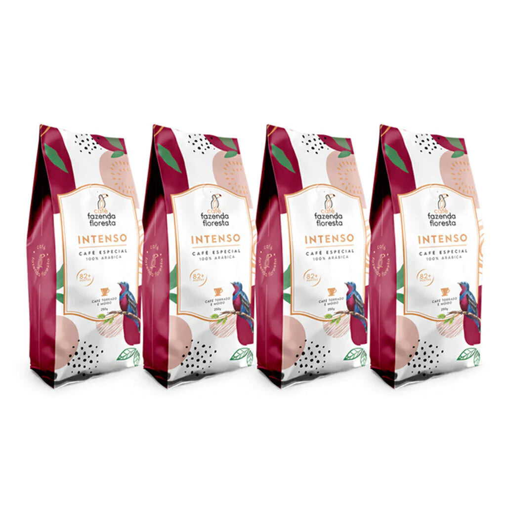 Assinatura KIT café especial moído — Intenso 4 pacotes - 250g | Café Fazenda Floresta