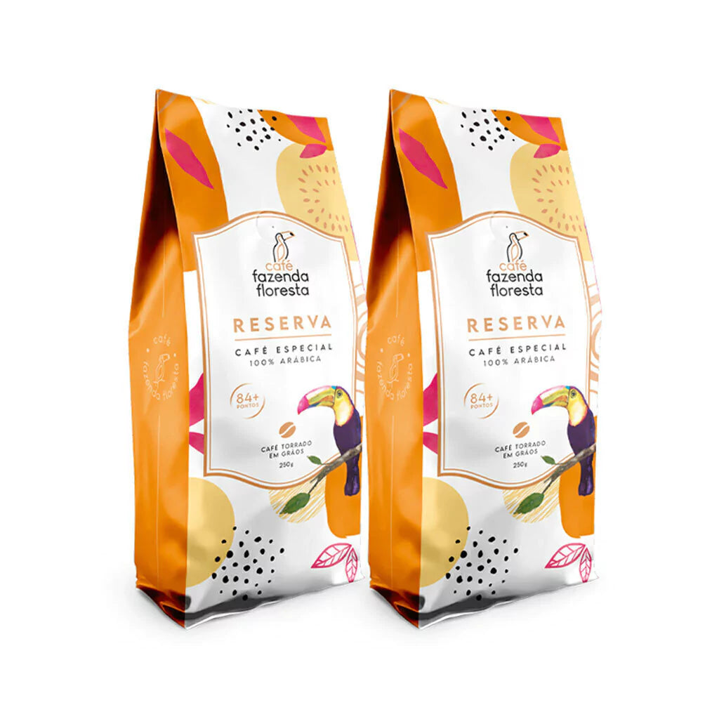 Assinatura KIT café especial em grãos — Reserva 2 pacotes - 250g | Café Fazenda Floresta