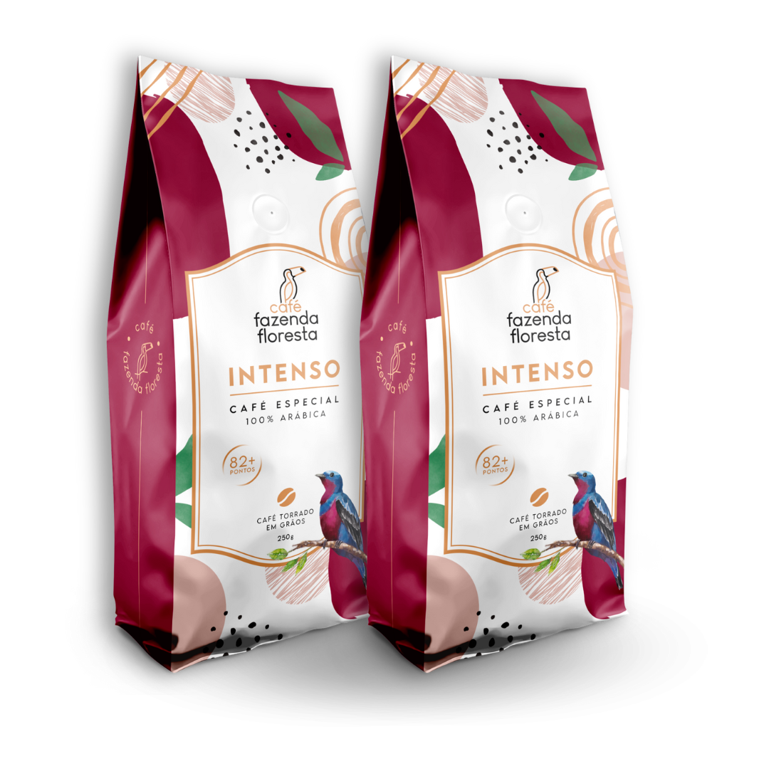 KIT café especial em grãos — Intenso 2 pacotes - 250g | Café Fazenda Floresta