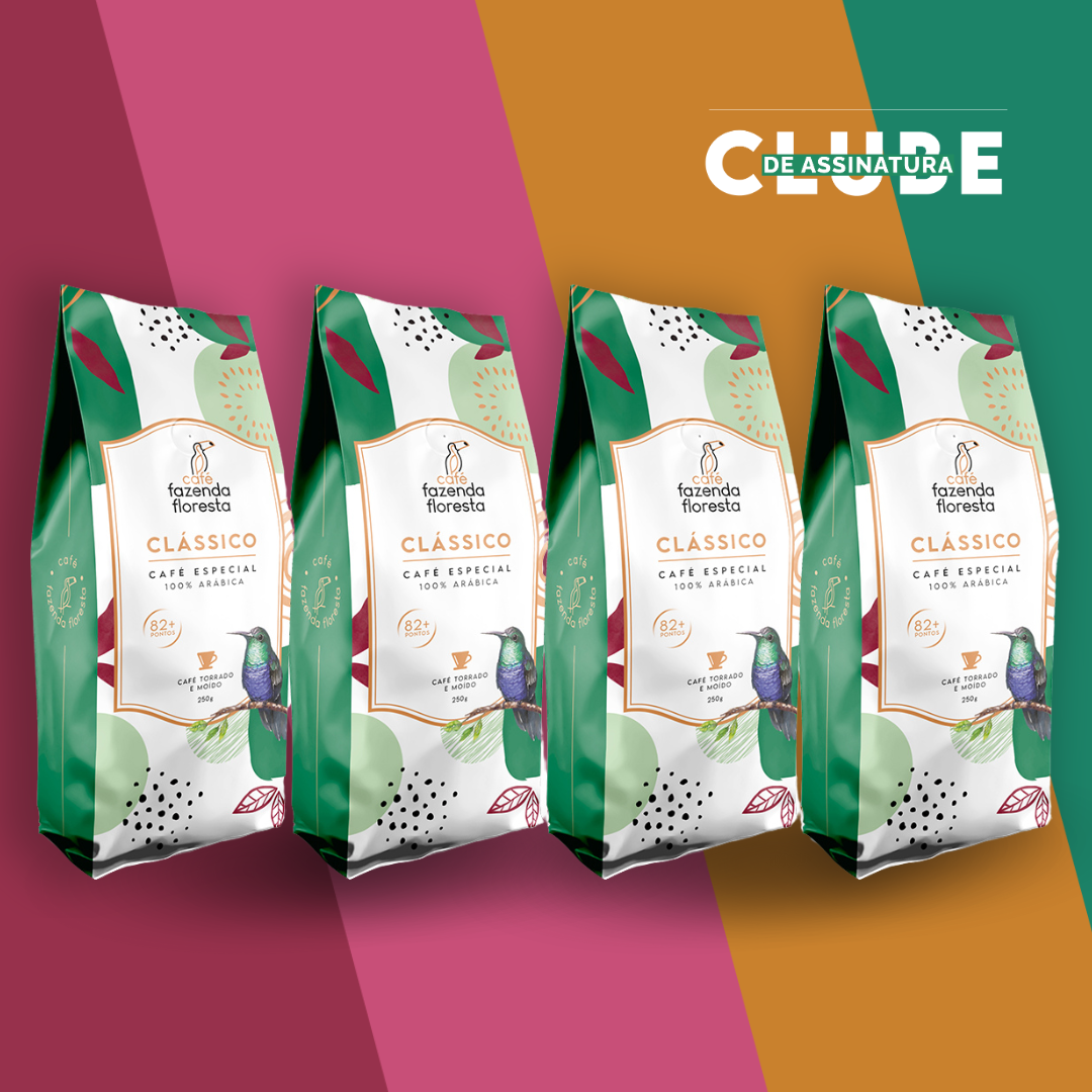 Café Fazenda Floresta - Kit Café Especial Clássico Torrado E Moído - 4 Pacotes De 250g