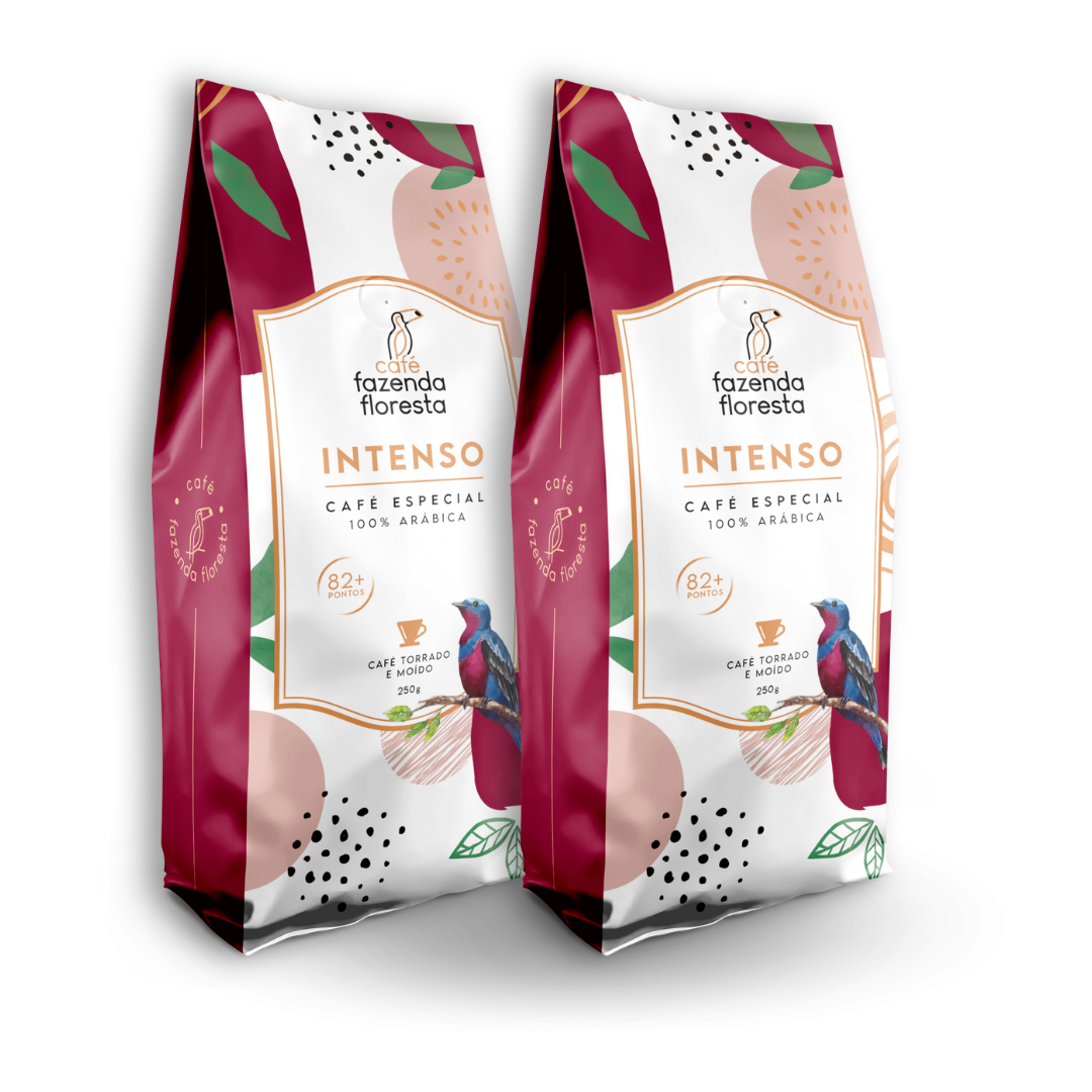 KIT café especial moído — Intenso 2 pacotes - 250g | Café Fazenda Floresta