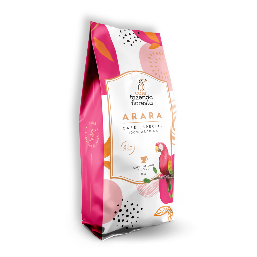 Café especial moído — Arara 250g | Café Fazenda Floresta