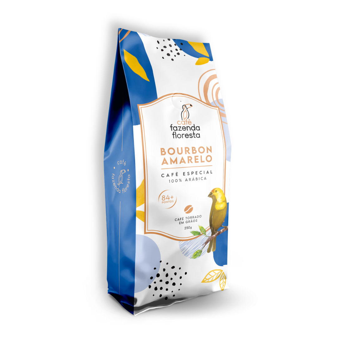 Café especial em grãos — Bourbon Amarelo 250g | Café Fazenda Floresta