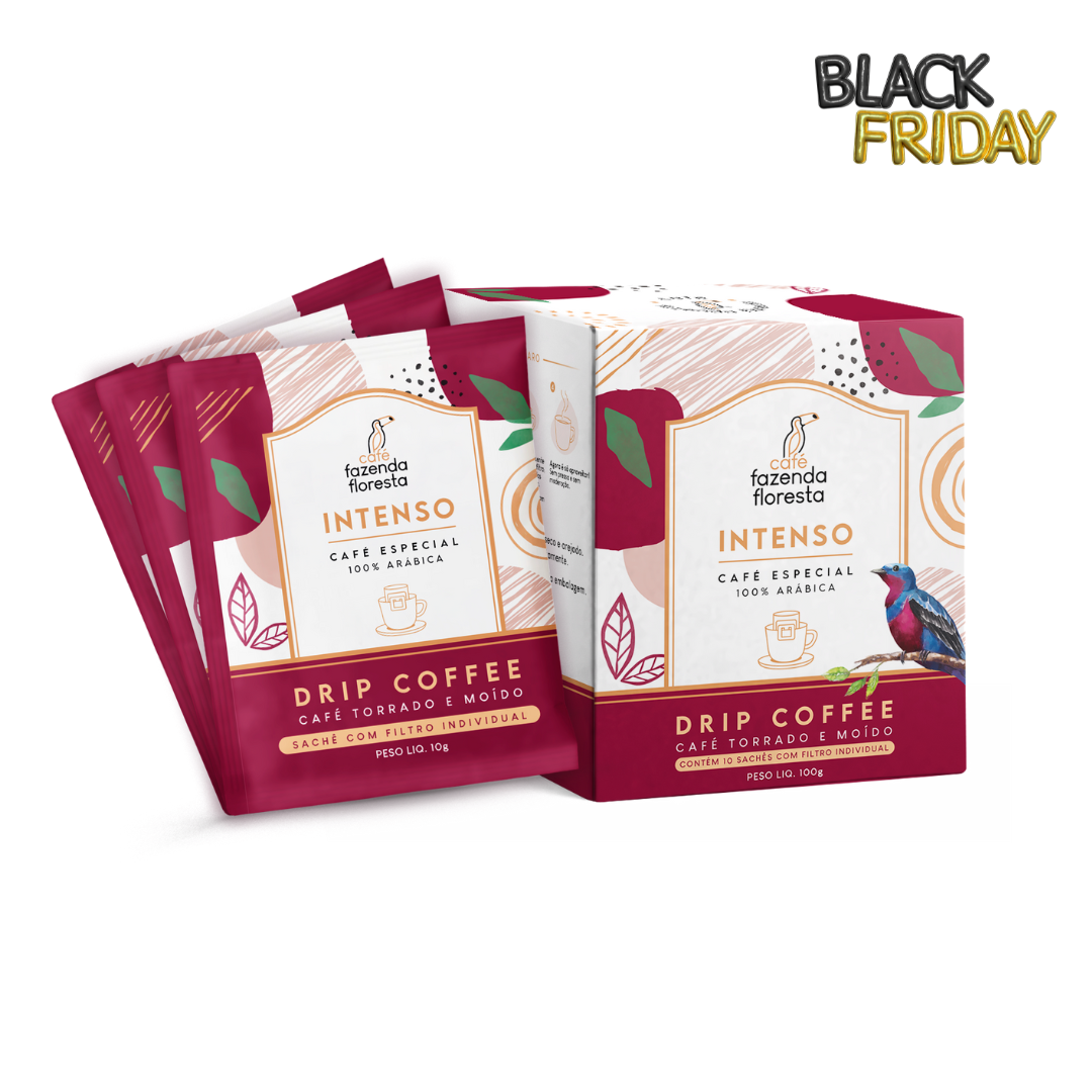 Drip Coffee Intenso 10 unidades | Café Fazenda Floresta