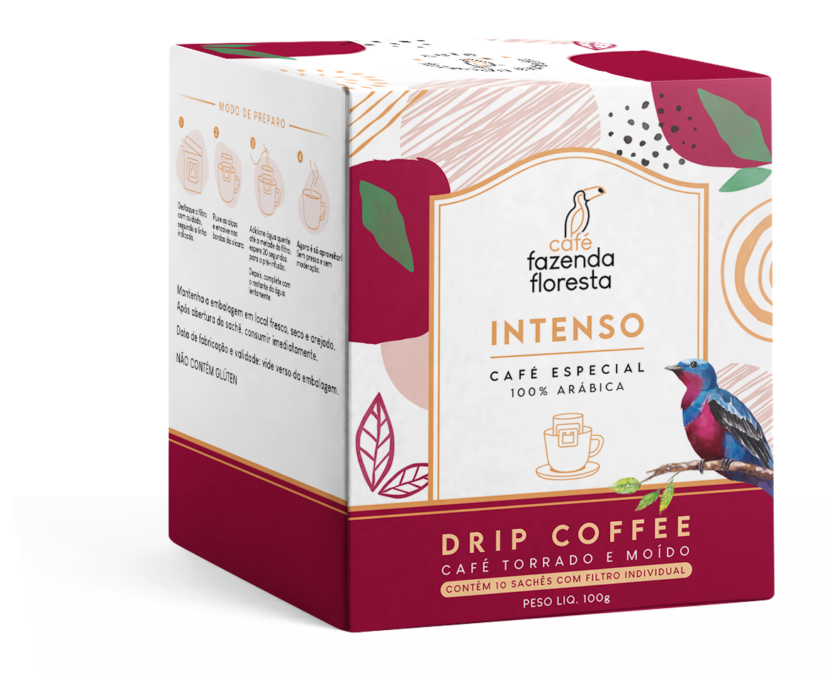 Drip Coffee Intenso 10 unidades | Café Fazenda Floresta