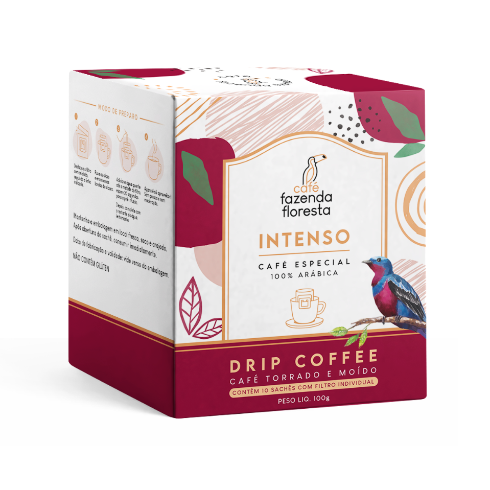Drip Coffee Intenso 10 unidades | Café Fazenda Floresta