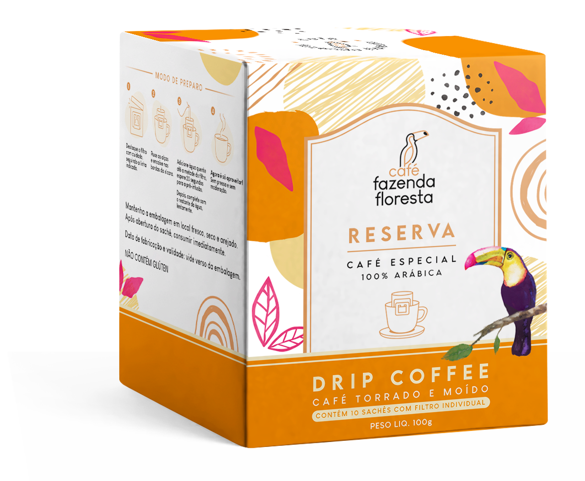Drip Coffee Reserva - 10 unidades | Café Fazenda Floresta
