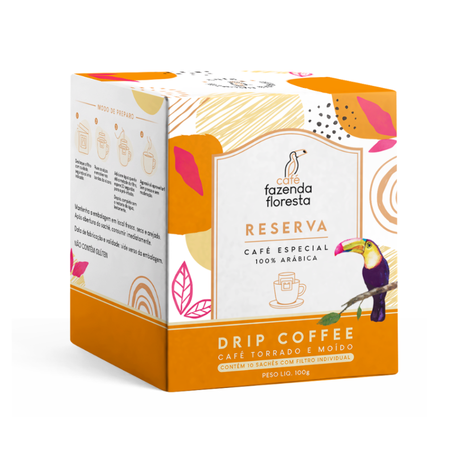 Drip Coffee Reserva - 10 unidades | Café Fazenda Floresta