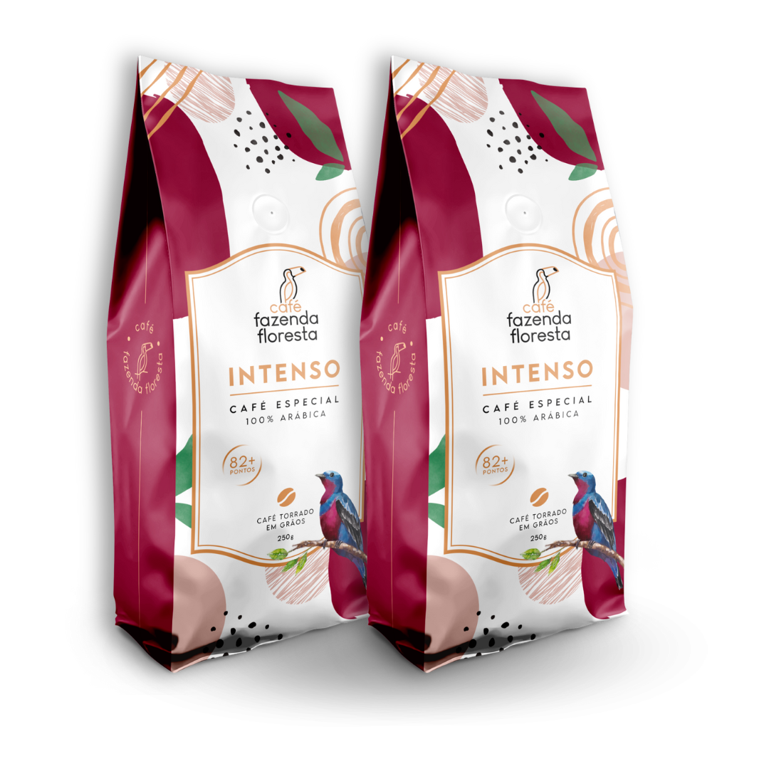 Kit Café Especial Intenso Torrado em grãos - 2 Pacotes De 250g