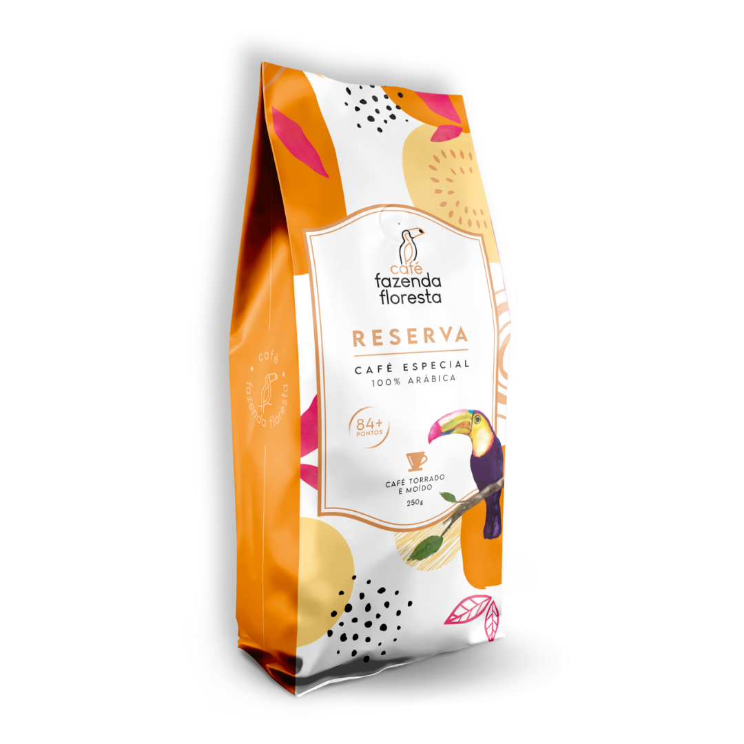 Café especial moído — Reserva 250g | Café Fazenda Floresta